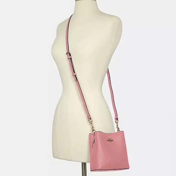 Coach C7266 Mini Town Leather Bucket Bag Pink - Picture 5 of 6